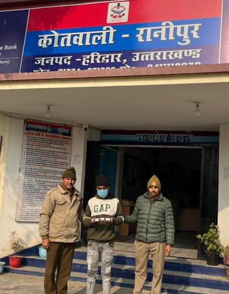 15.54 अवैध स्मैक के साथ एक अभियुक्त को किया गिरफ्तार