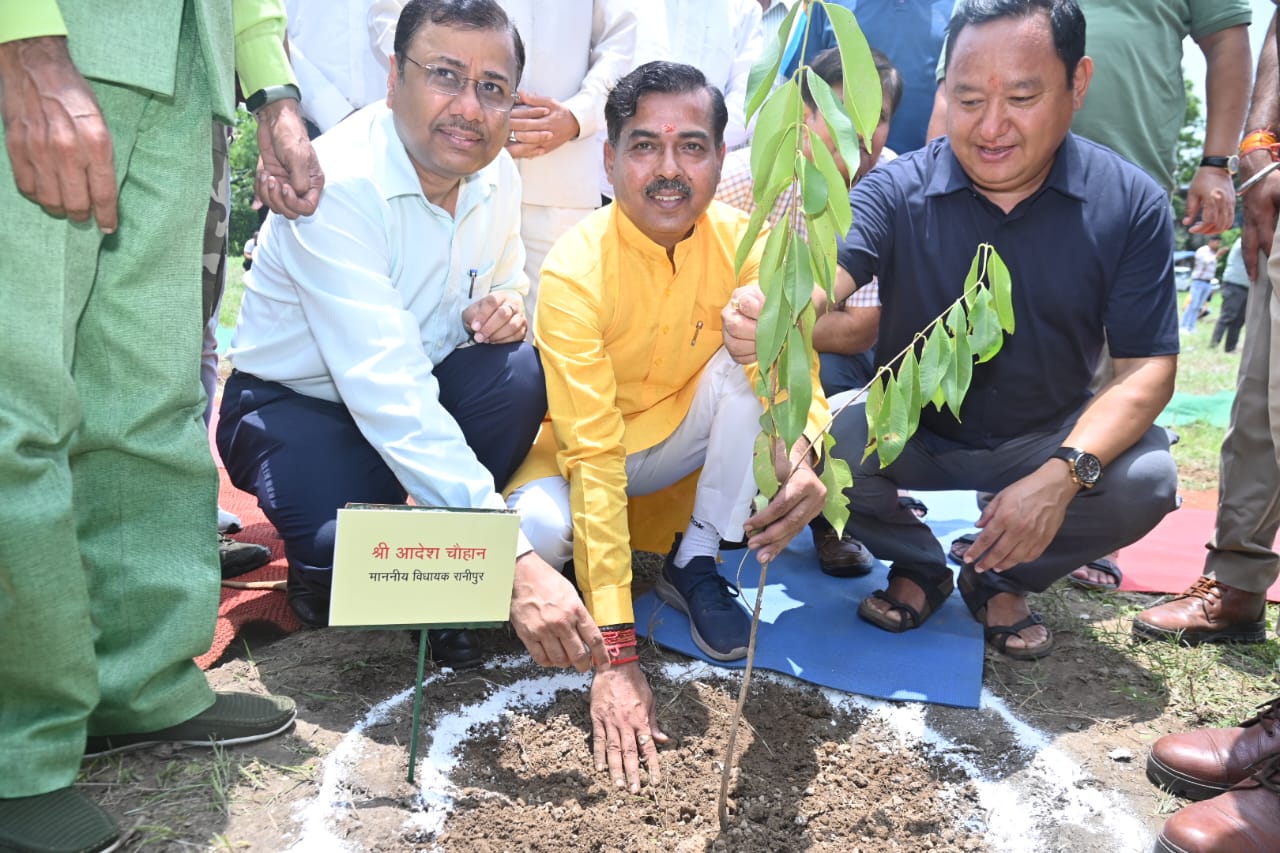 हरिद्वार: जिलाधिकारी धीराज सिंह गब्र्याल, विधायक आदेश चौहान, सत्यदेव आर्य, ने रविवार को सीआईएसएफ कैम्पस बीएचईएल मे हरेला पर्व मनाया ।