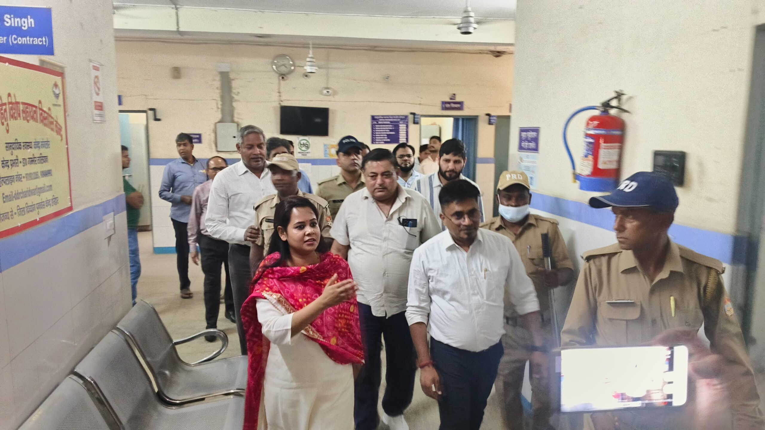 मुख्य विकास अधिकारी आकांक्षा कोण्डे द्वारा चिकित्सा प्रबंधन समिति सामुदायिक स्वास्थ्य केन्द्र, मंगलौर का स्थलीय किया  निरीक्षण 