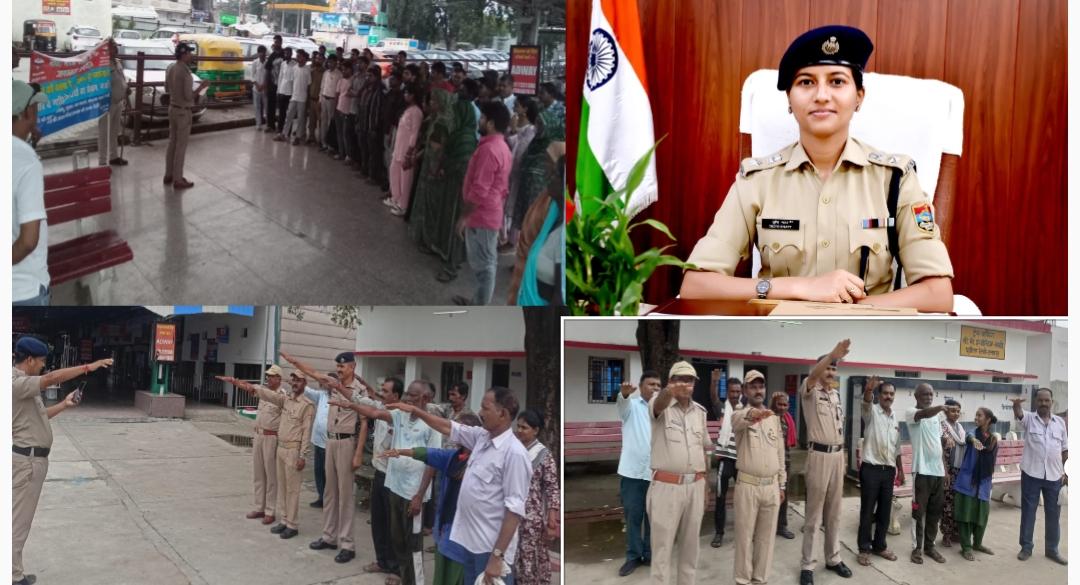 जीआरपी उत्तराखण्ड कप्तान तृप्ति भट्ट के कुशल नेतृत्व में कुमाऊं एवं गढ़वाल के सभी जीआरपी थानों में एक साथ चलाया गया नशा मुक्ति अभियान  जीआरपी के समस्त अधिकारी कर्मचारियों ने ली शपथ