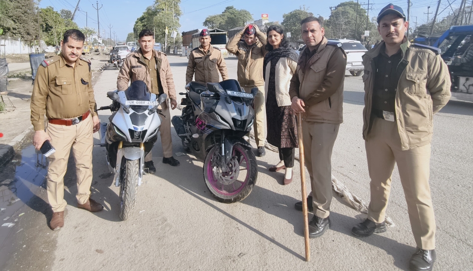 सड़क सुरक्षा माह के अंतर्गत प्रवर्तन एवं जागरूकता अभियान।