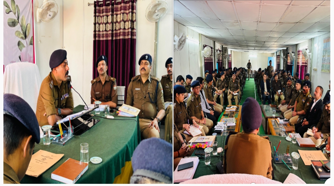 अपराध गोष्ठी कप्तान नवनीत सिंह की अध्यक्षता में अपराध गोष्ठी आयोजित।  क्राईम मीटिंग में कप्तान नवनीत सिंह ने दिखाए सख्त  तेवर।