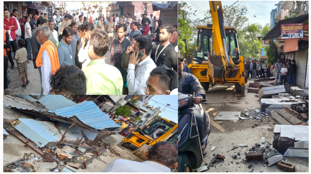 हरिद्वार में 2027 कुंभ की तैयारीयो को लेकर शासन प्रशासन ने अवैध अतिक्रमण पर चलाया पीला पंजा।