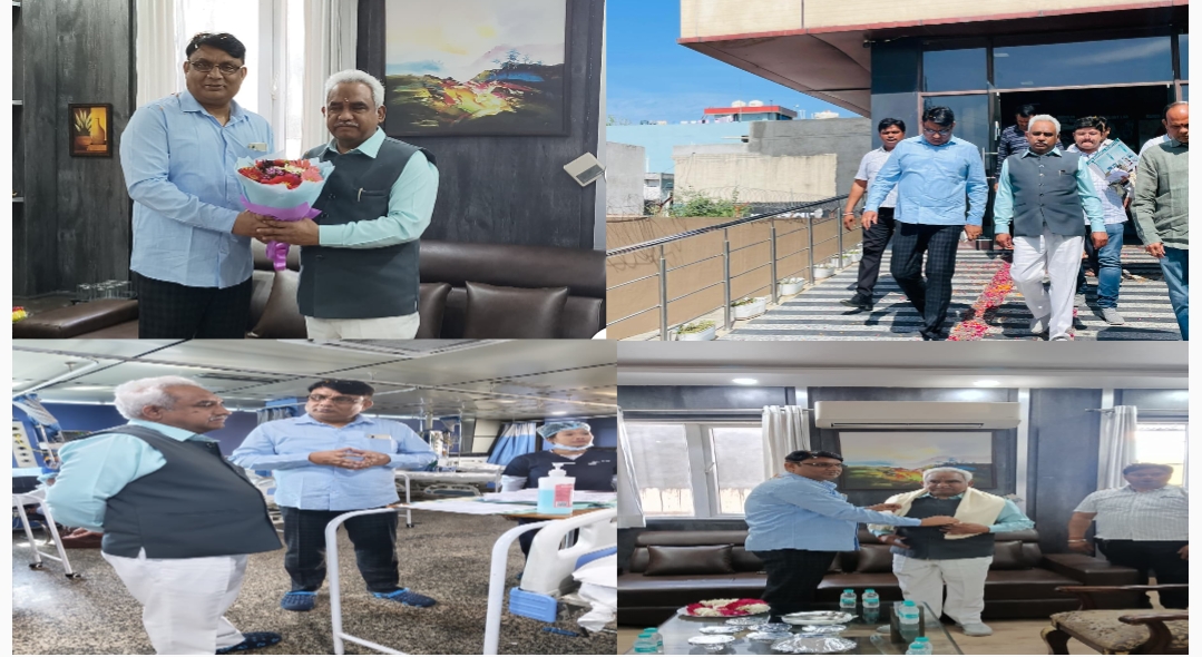 कैबिनेट मंत्री मदन कौशिक का जया मैक्सवेल अस्पताल बहादराबाद हरिद्वार ने किया भव्य स्वागत।