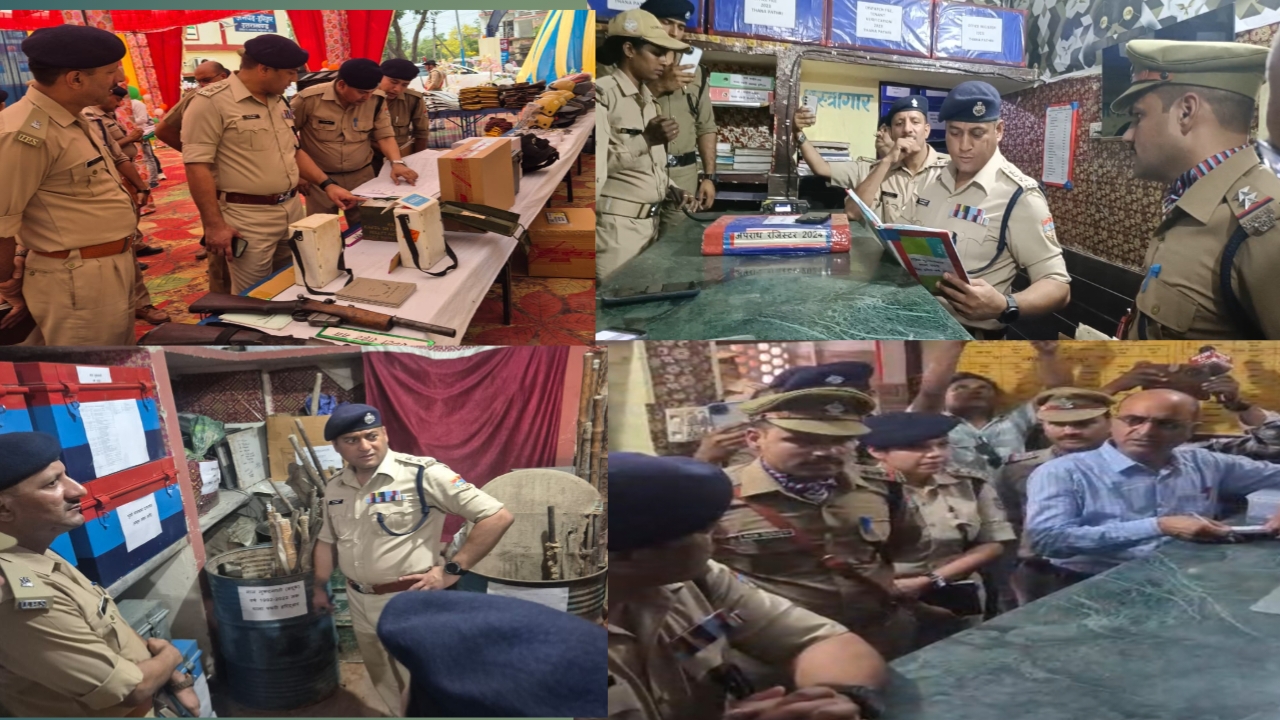 पथरी थाने का एसएसपी हरिद्वार ने किया वार्षिक निरीक्षण।  एसएसपी, एसपी देहात लक्सर सीओ ने थानाध्यक्ष मनोज नोटियाल के कार्य को बताया अच्छा