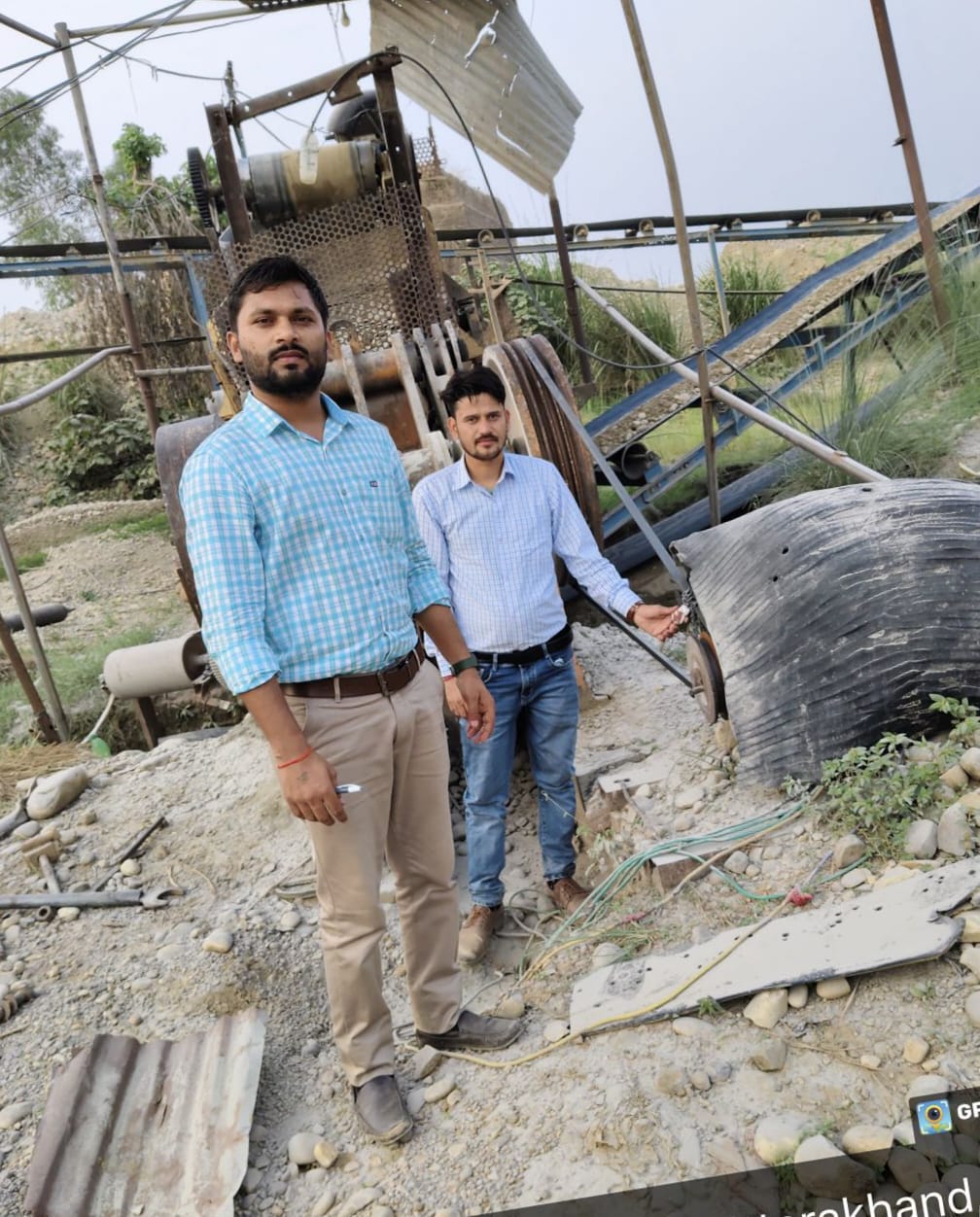अवैध खनन पर जिलाधिकारी सख्त, एक स्टोन केशर सीज  अवैध खनन के विरूद्ध अभियान रहेगा जारी। डीएम