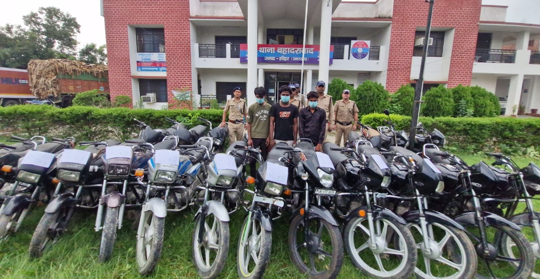 कप्तान प्रमेन्द्र सिंह डोबाल की अगुवाई में हरिद्वार पुलिस की बड़ी कार्यवाही  अन्तर्राज्यीय वाहन चोर गिरोह हुआ बेनकाब, 03 शातिर सदस्य गिरफ्तार