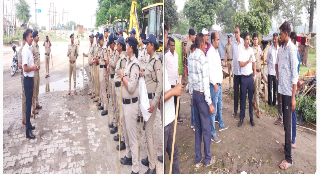 जिला प्रशासन द्वारा अतिक्रमण के खिलाफ निरंतर की जा रही कार्यवाही।  कुंभ मेला क्षेत्र लालजीवाल को किया गया अतिक्रमण से मुक्त।