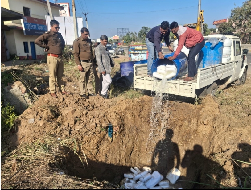 मंगलौर पुलिस की कार्यवाही, 700 kg संदिग्ध पनीर हरिद्वार पुलिस ने किया नष्ट।  देहरादून शादियों के सीजन के लिए जा रहा था हानिकारक पनीर।