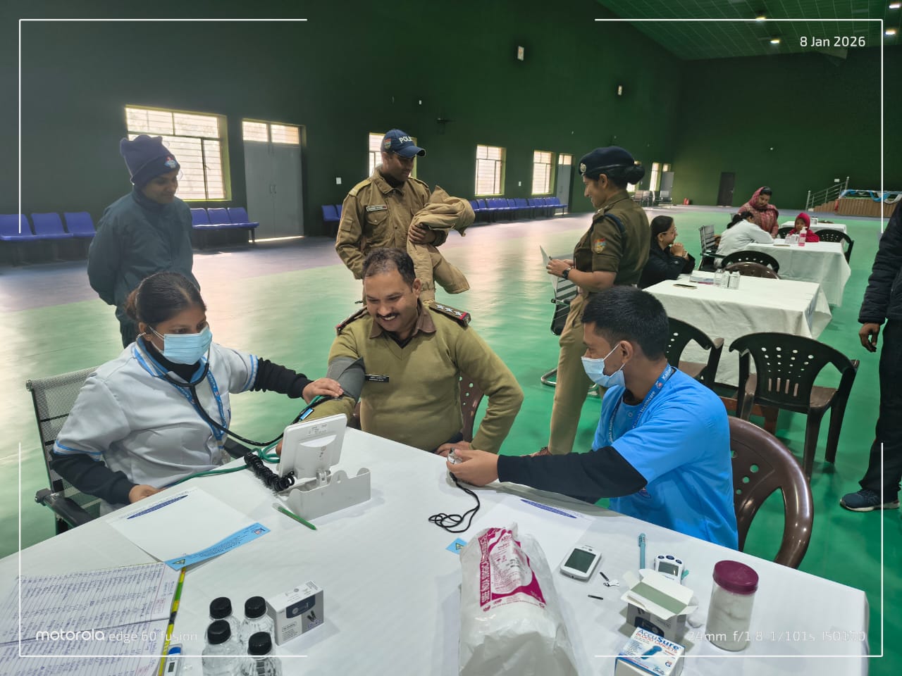 पुलिस लाइन हरिद्वार स्वस्थ पुलिस, सुरक्षित समाज” के संकल्प के साथ एसएसपी हरिद्वार की पहल पर  पुलिस लाइन में निशुल्क स्वास्थ्य शिविर का किया गया सफल आयोजन।