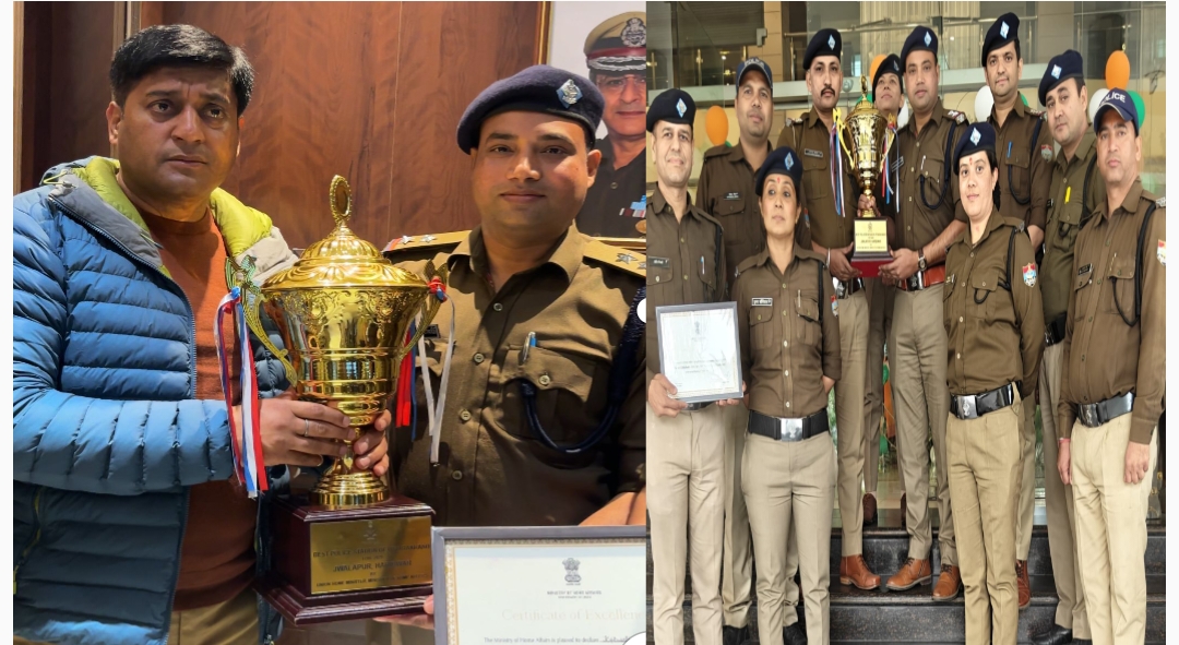गणतंत्र दिवस के अवसर पर कोतवाली ज्वालापुर पुलिस की टीम ट्रॉफी लेकर वरिष्ठ पुलिस अधीक्षक हरिद्वार के कैंप ऑफिस में  पहुंची।  कप्तान ने दी बधाई, की ₹2500/- के नगद ईनाम व गुड इंट्री की घोषणा।