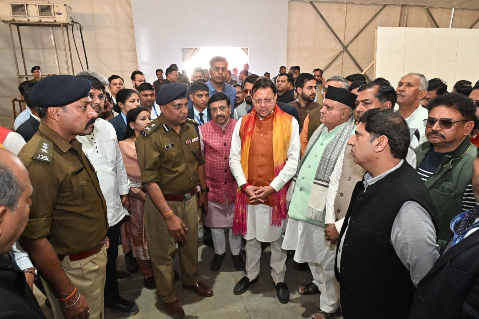 केन्द्रीय गृह मंत्री अमित शाह का 7 मार्च, 2026 को हरिद्वार बैरागी कैम्प में प्रस्तावित भ्रमण कार्यक्रम के लिए कि जा रही तैयारियों एवं व्यवस्थाओं का मुख्यमंत्री ने स्थलीय निरीक्षण कर सभी व्यवस्थाओं को समय से पूर्ण करने के निर्देश दिए।