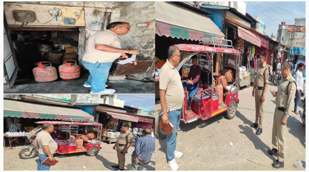 जिलाधिकारी मयूर दीक्षित के निर्देशन में जिला पूर्ति विभाग द्वारा घरेलू गैस सिलेंडरो का व्यावसायिक  उपयोग करने वालों के खिलाफ निरंतर की जा रही है कार्यवाही।  कलियर क्षेत्र में होटल ढाबों पर पूर्ति विभाग द्वारा छापेमारी के दौरान अवैध घरेलू सिलेंडर का व्यवसाई उपयोग होने पर 05  एलपीजी गैस सिलेंडर जब्त किए गए।