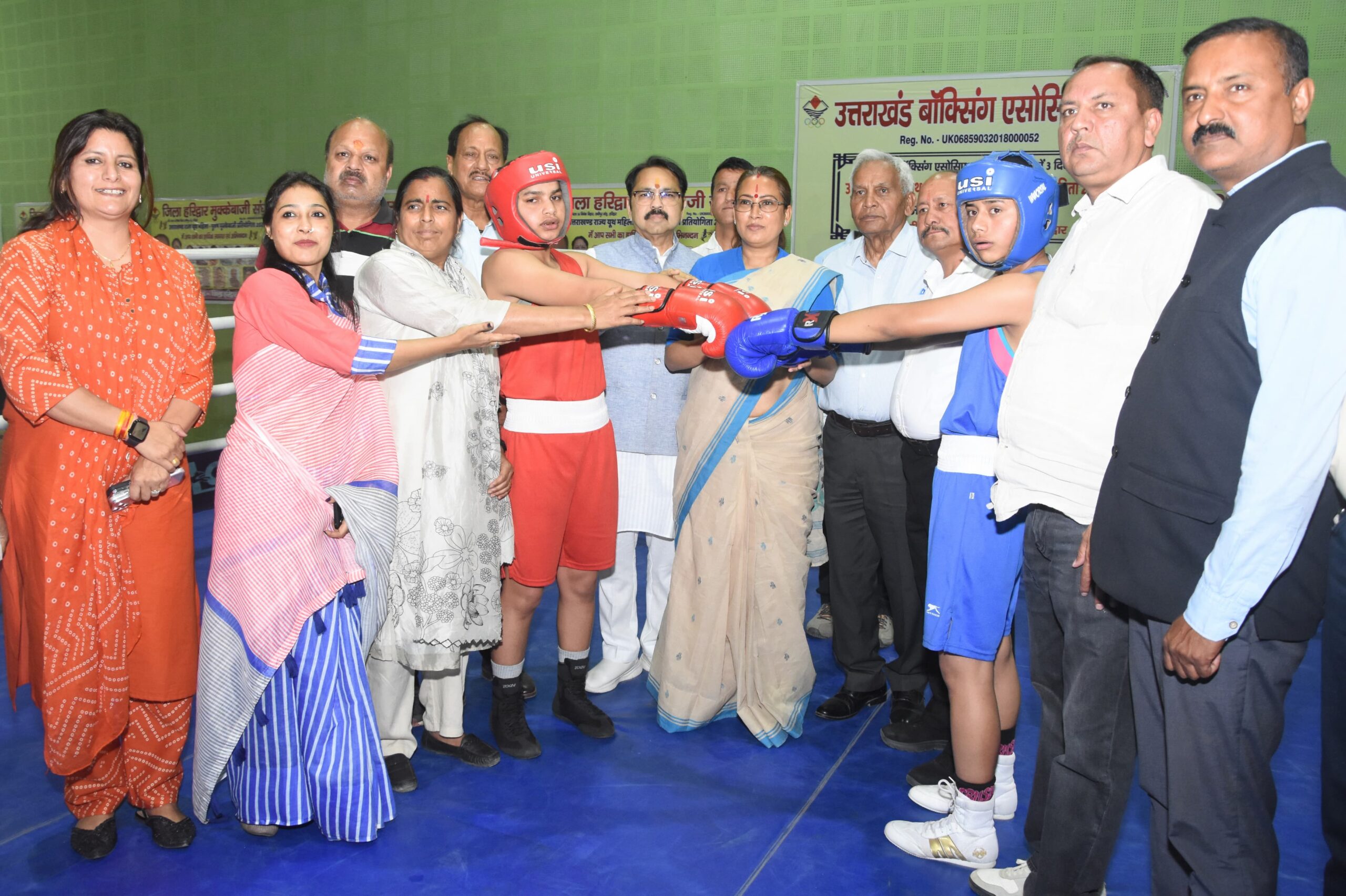 खेल मंत्री रेखा आर्या ने किया बॉक्सिंग प्रतियोगिता का समापन।  यूथ महिला पुरुष मुक्केबाजी प्रतियोगिता में सभी 13 जिलों की टीमें हुई शामिल।