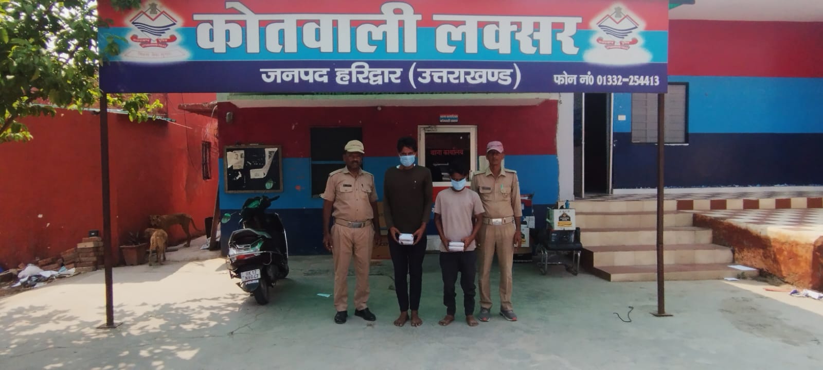 शातिर चोर गिरोह चढा हरिद्वार पुलिस के हत्थे।  आरोपियों के कब्जे से करीब 2 लाख रुपये की नकदी/ माल बरामद।