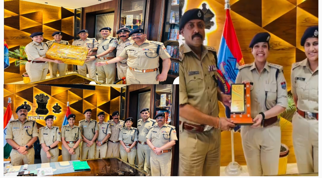 डीएसपी नताशा सिंह का हरिद्वार पुलिस ने सीआईडी देहरादून स्थानांतरण।  एसएसपी हरिद्वार नवनीत सिंह ने स्मृति चिह्न भेंट कर दी भावभीनी विदाई।  समारोह में पुलिस अधीक्षक अपराध, पुलिस अधीक्षक ग्रामीण तथा अन्य पुलिस अधिकारी रहे मौजूद।