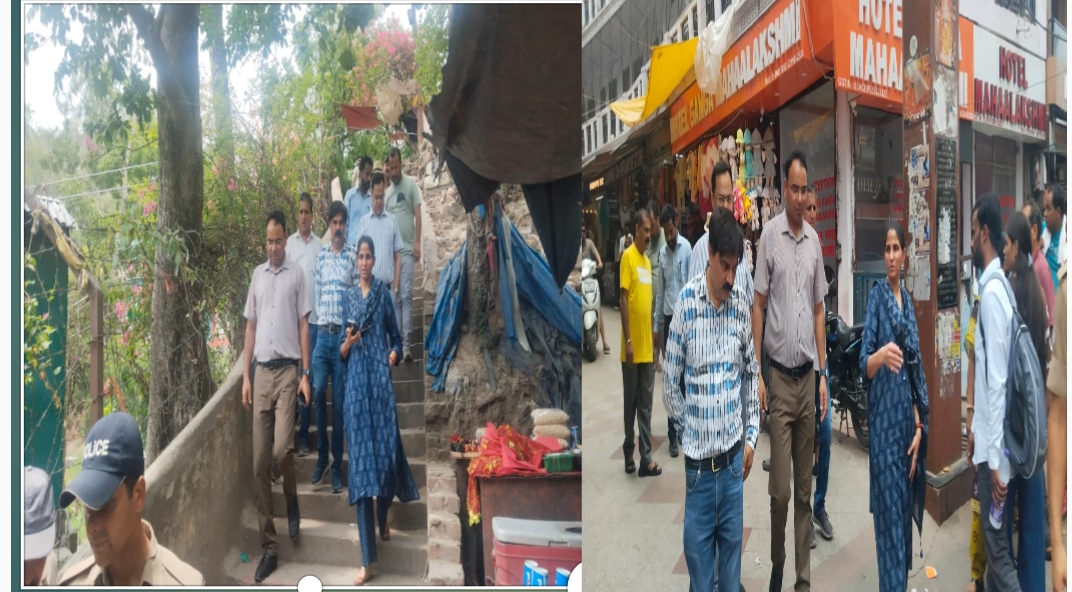 कुम्भ मेला-2027: प्रमुख मंदिरों तक पैदल मार्गों एवं फुटपाथों के विकास कार्यों का मेलाधिकारी ने किया निरीक्षण, गुणवत्ता एवं समयबद्धता पर दिया जोर