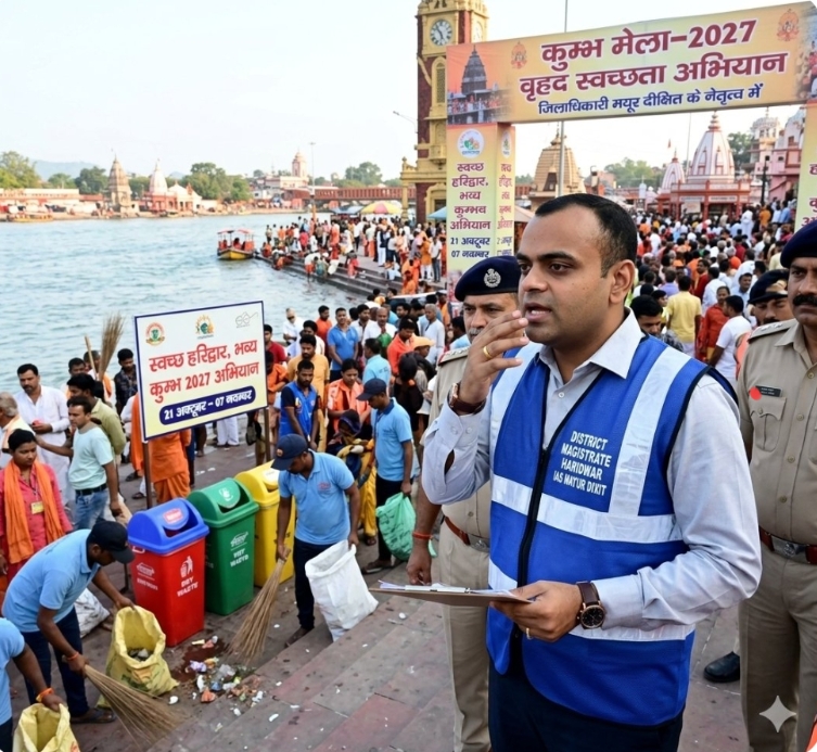मुख्यमंत्री पुष्कर सिंह धामी के निर्देशन में कुम्भ मेला-2027 के दृष्टिगत हरिद्वार जनपद में 21 अक्टूबर से 07 नवम्बर तक चलेगा वृहद स्वच्छता अभियान, जिलाधिकारी मयूर दीक्षित ने 35 क्षेत्रों एवं संस्थाओं के लिए नामित किए नोडल अधिकारी